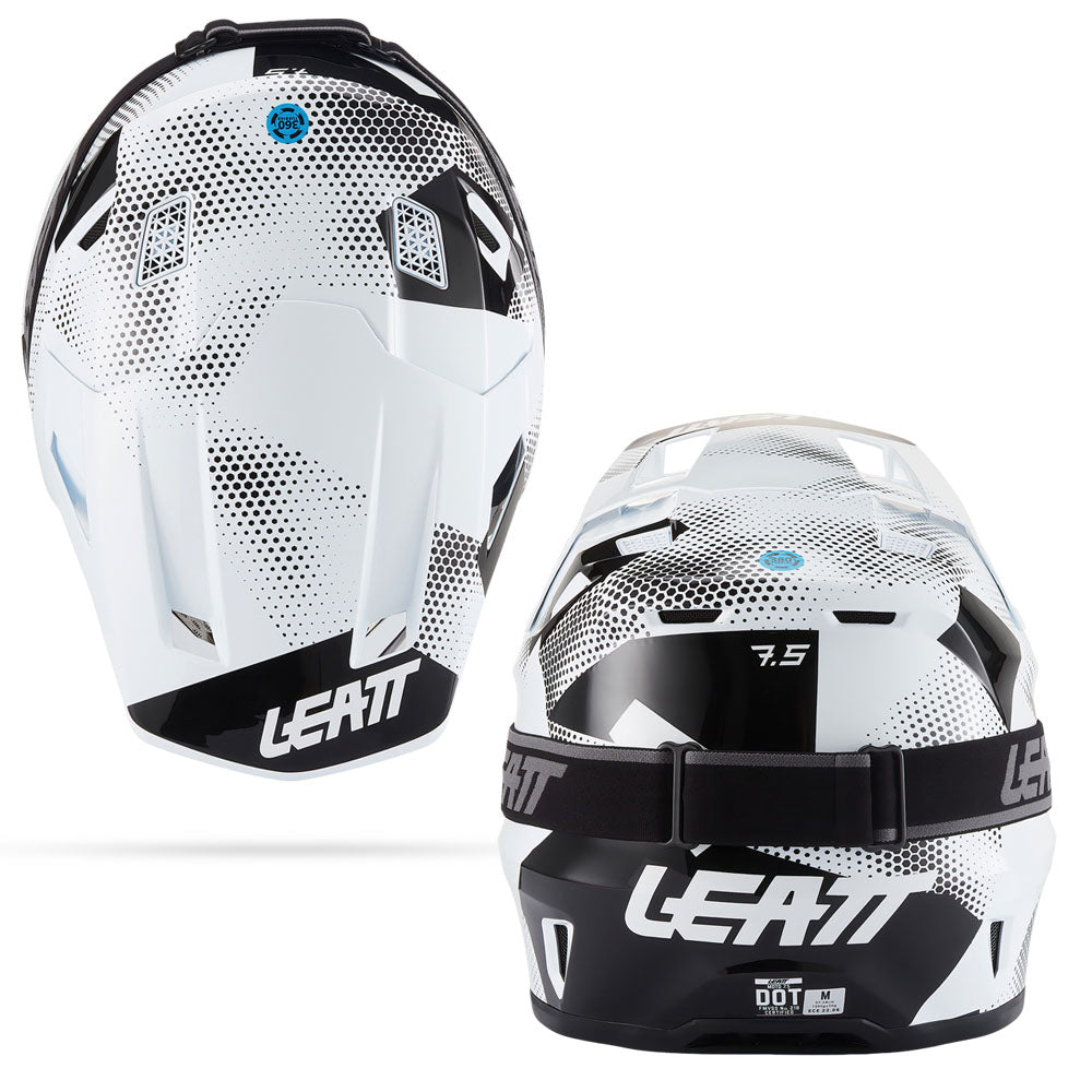 Leatt Moto 7.5 V27 MX Helmet Camo Black/White