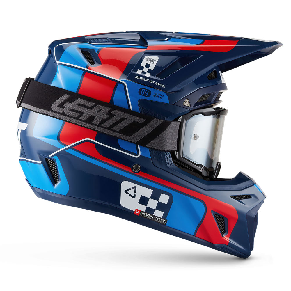 Leatt Moto 8.5 V27 MX Helmet Blue/Red