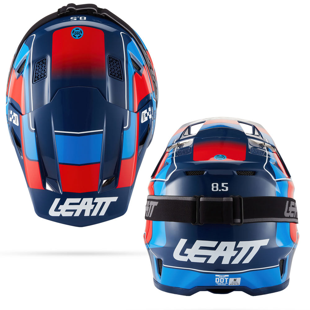 Leatt Moto 8.5 V27 MX Helmet Blue/Red