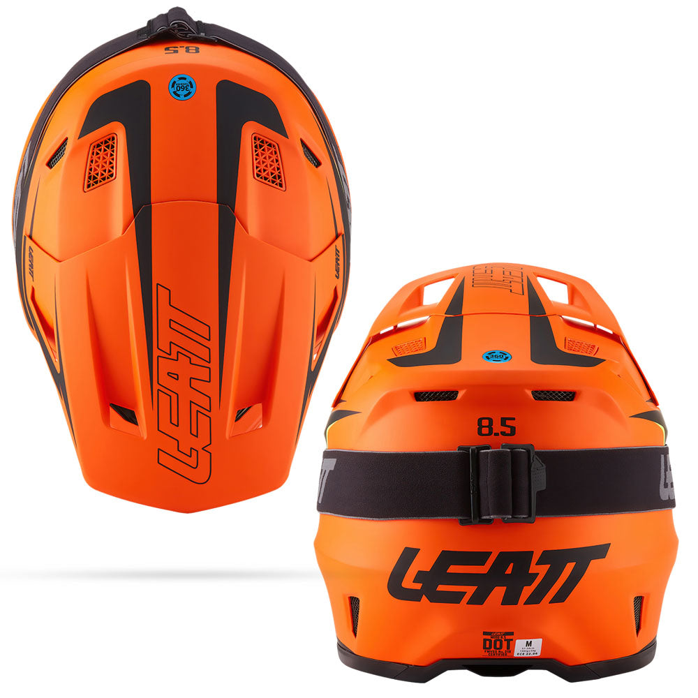 Leatt Moto 8.5 V27 MX Helmet Fire Orange