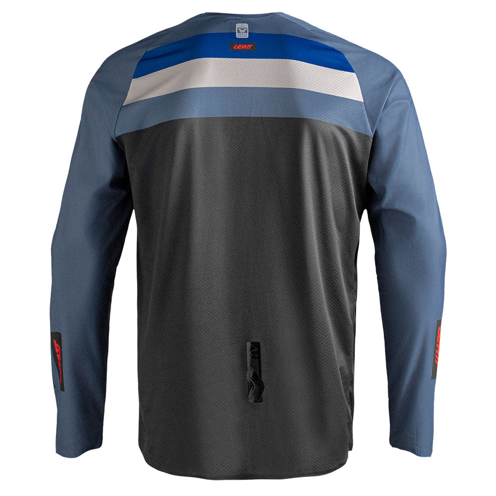 Leatt Moto 4.5 Enduro Jersey 2027 Stripe Ocean Grey