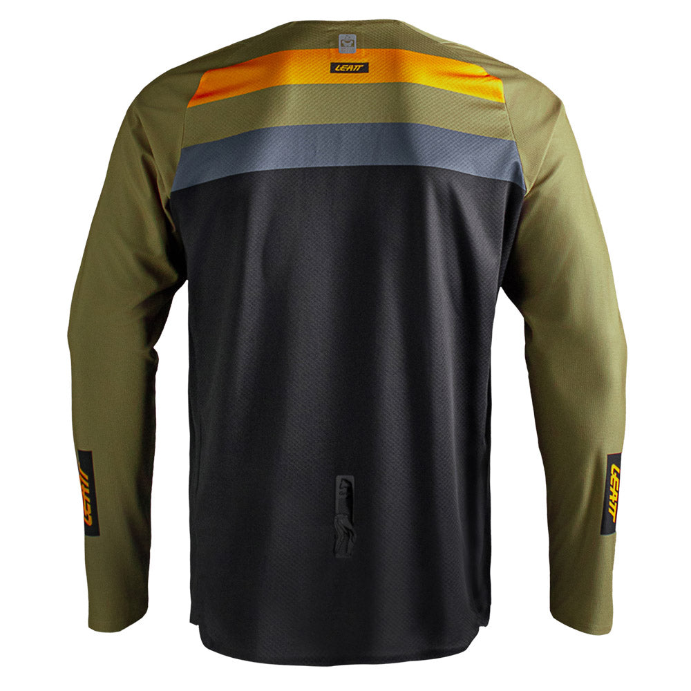 Leatt Moto 4.5 Enduro Jersey 2027 Stripe Khaki Brown