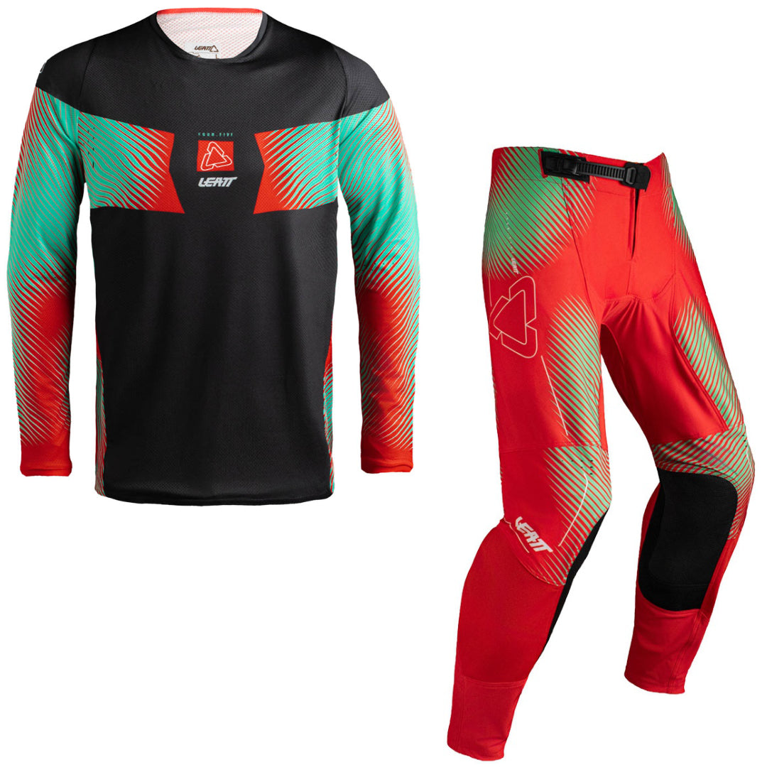 Leatt YOUTH Moto 4.5 MX Kit Combo 2027 Hatchet Red