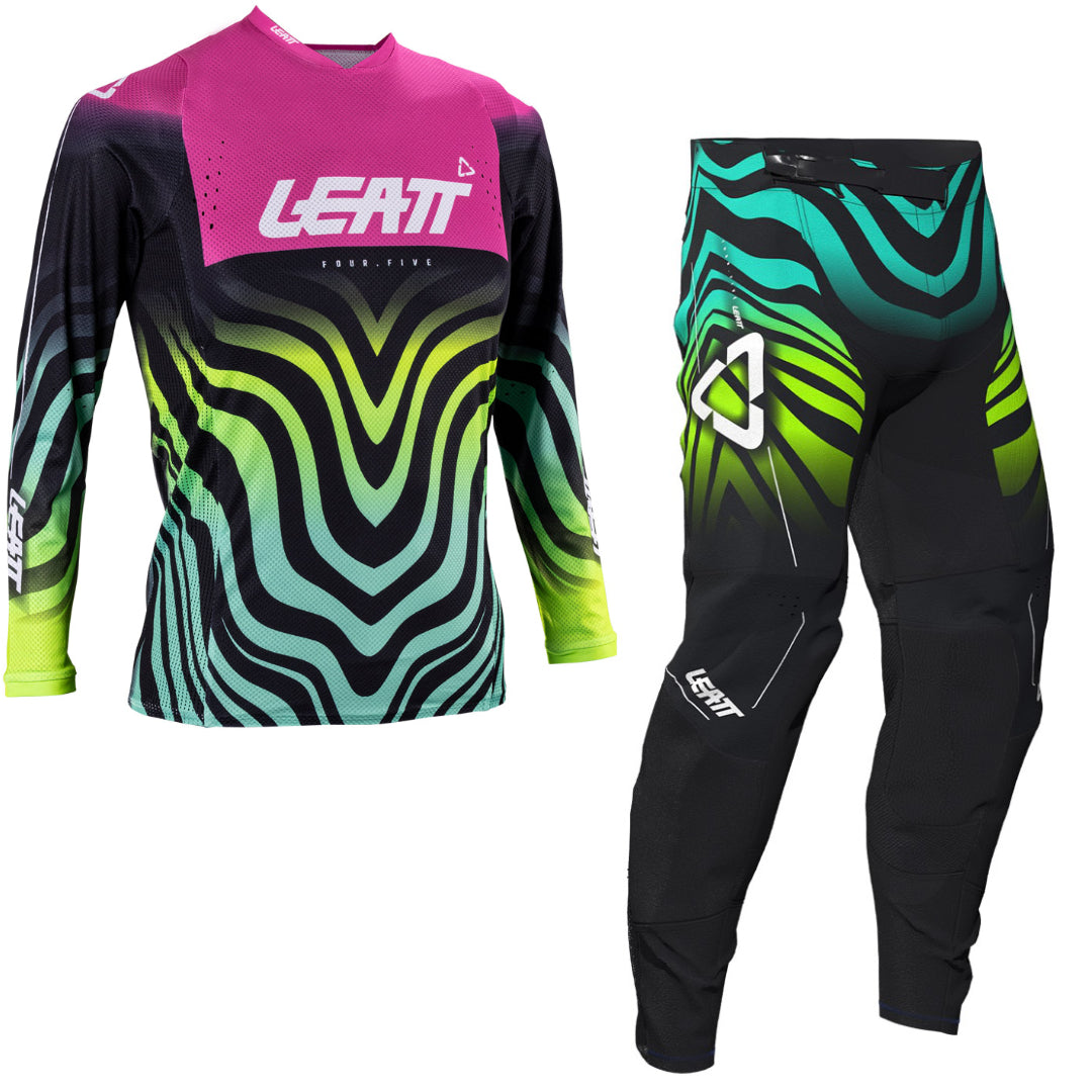 Leatt YOUTH Moto 4.5 MX Kit Combo 2026 Tiger Pink