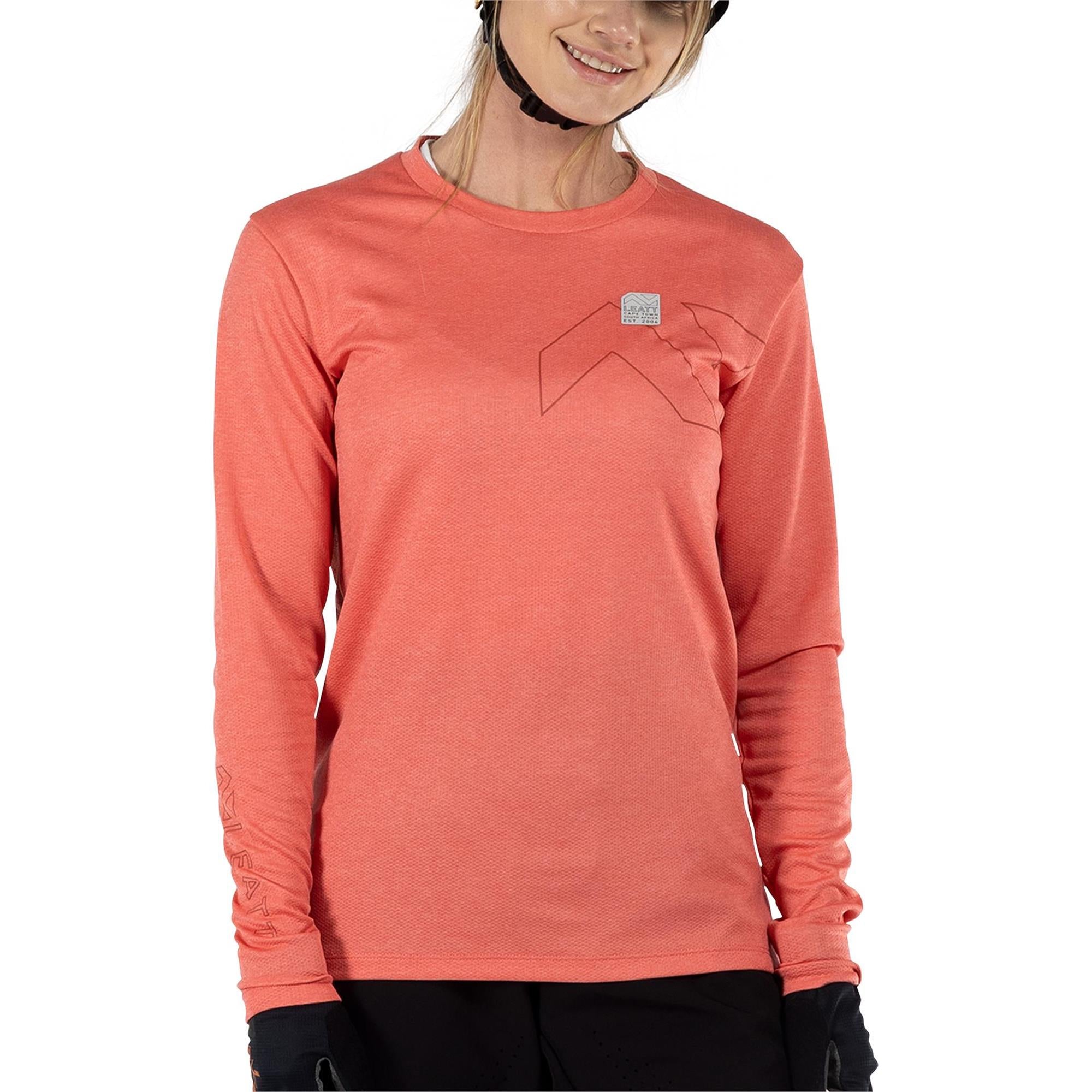 Leatt Women's Trail 3.0 MTB Jersey Coral
