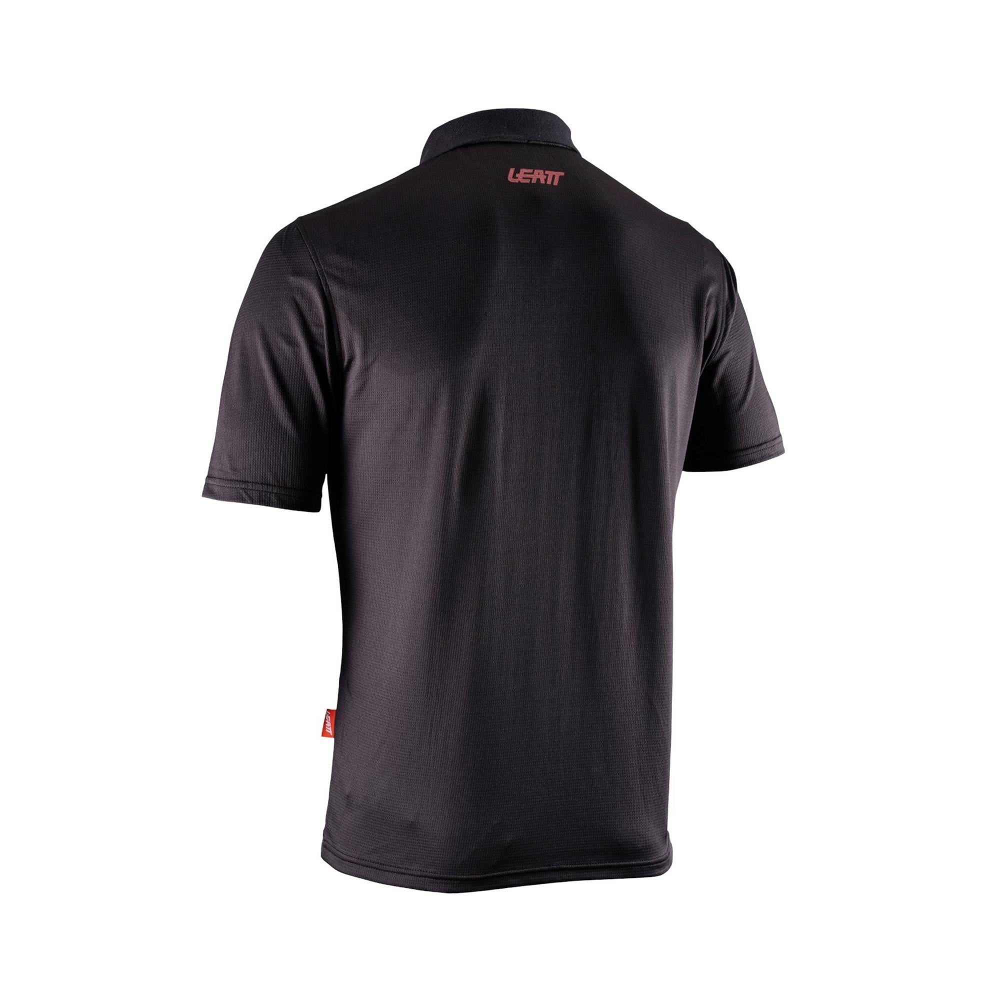 Leatt Team Short Polo Shirt Black