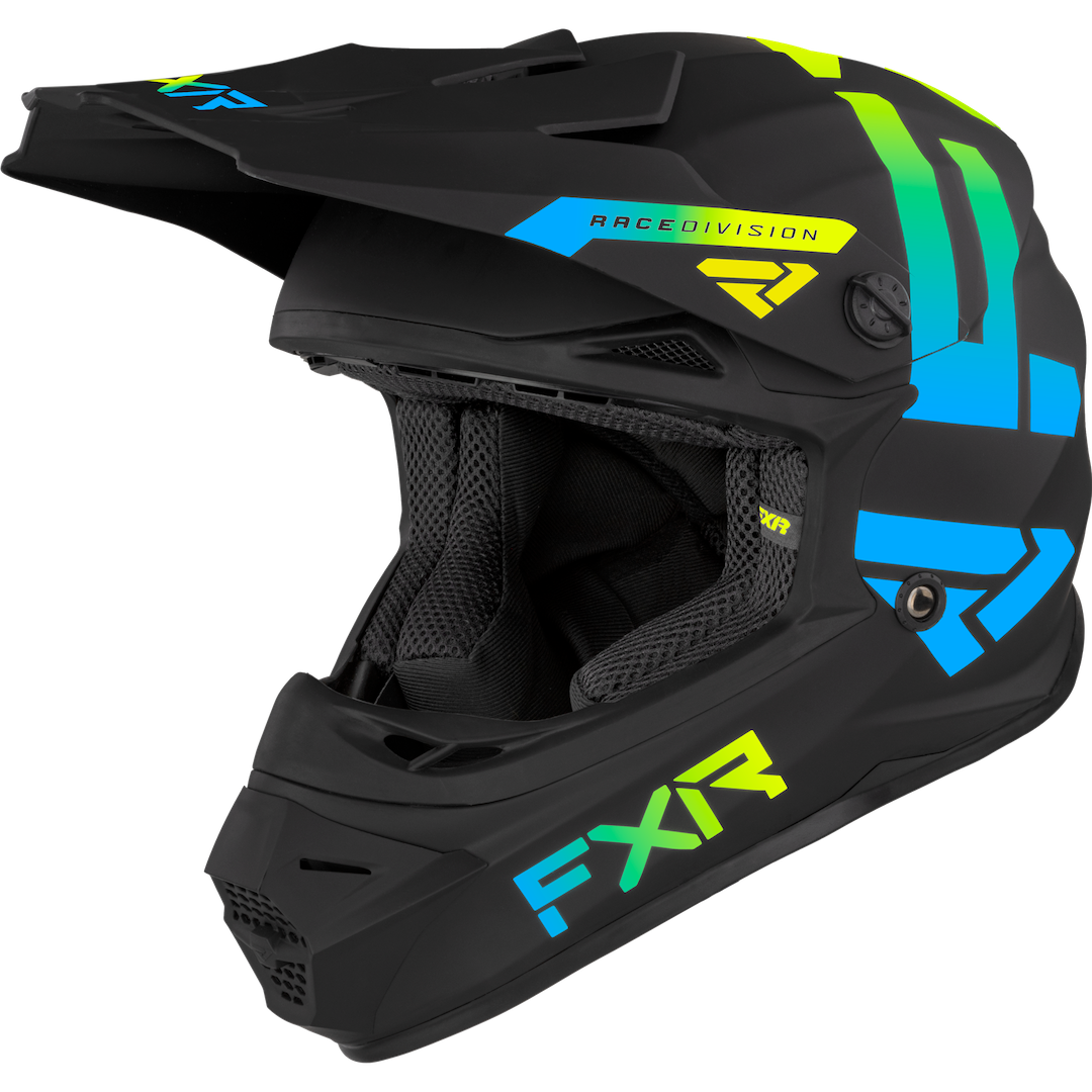 FXR YOUTH Legion Helmet Black/Blue/Hi-Vis