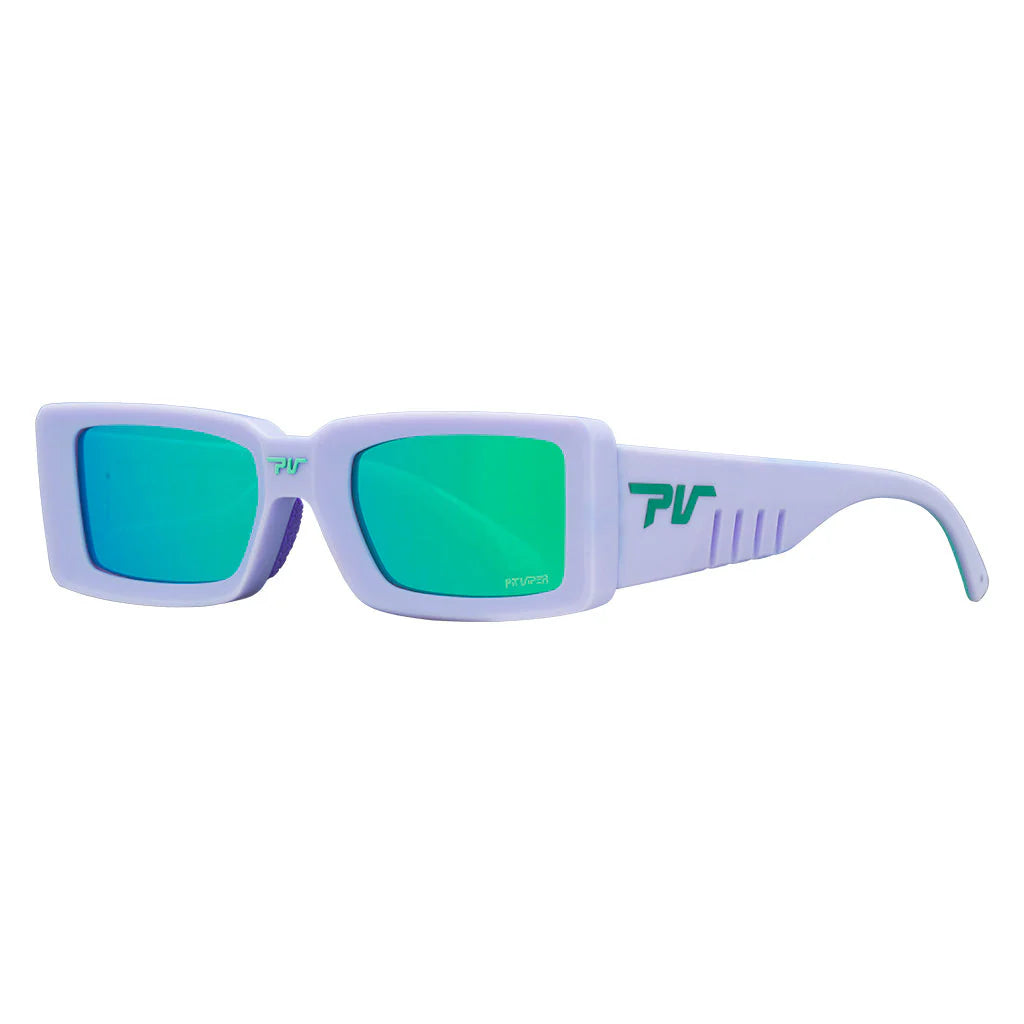 Pit Viper The Moontower Low Bones Sunglasses - Blue/Green Lens