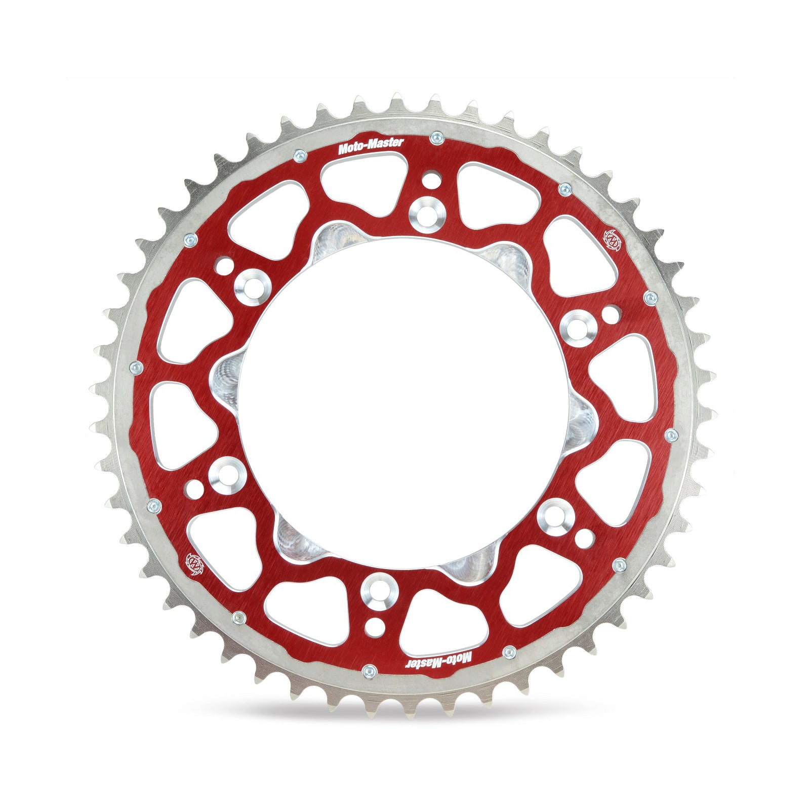 Moto-Master Fusion Dual Ring Rear Sprocket KTM SX/SXF EXC/EXC-F 91-26, Husky TC/FC/TE/FE 14-26 Gas Gas MC/EC/EX 21-26, Triumph TF 250/450 X/E 25-26 Red