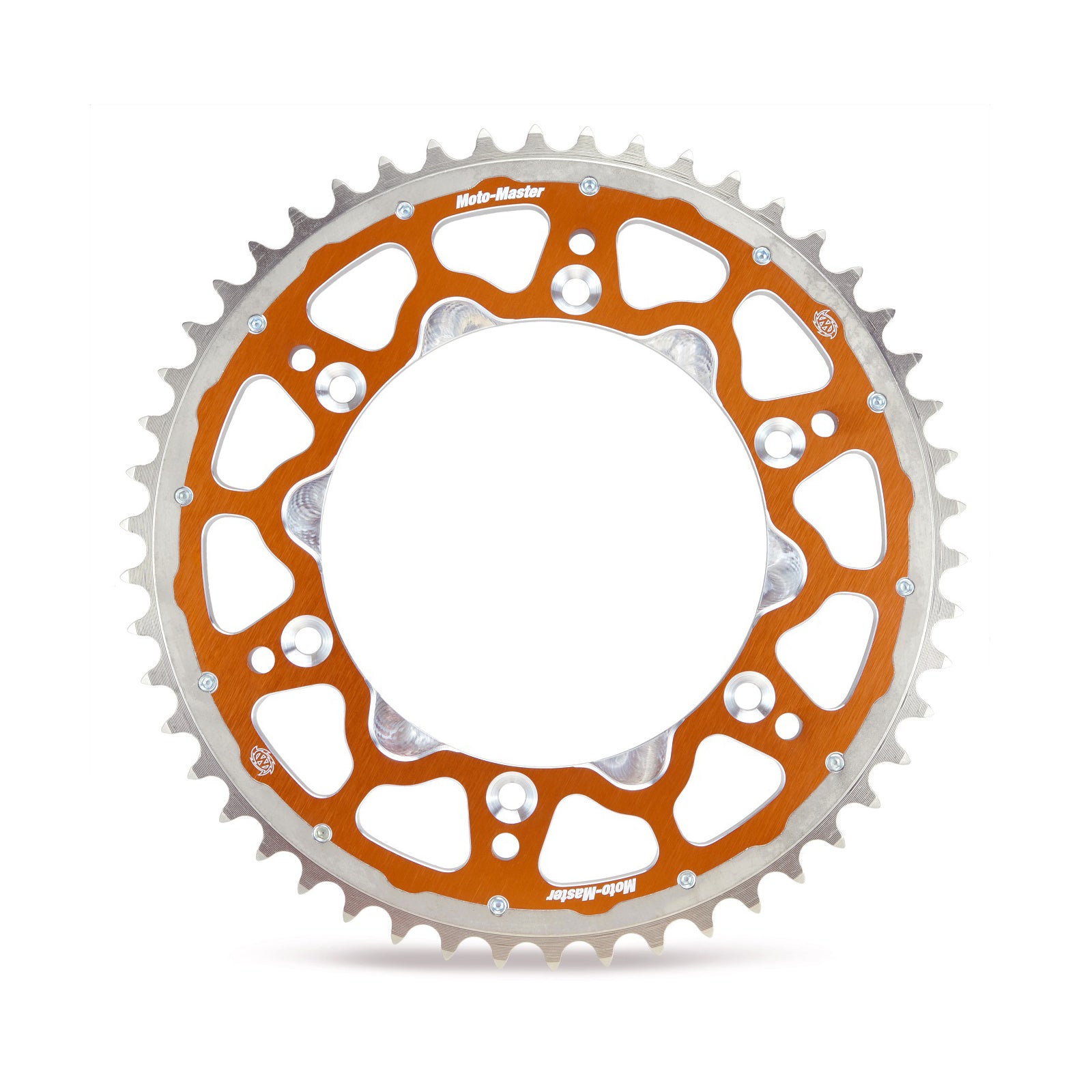 Moto-Master Fusion Dual Ring Rear Sprocket KTM SX/SXF EXC/EXC-F 91-26, Husky TC/FC/TE/FE 14-26 Gas Gas MC/EC/EX 21-26, Triumph TF 250/450 X/E 25-26 Orange