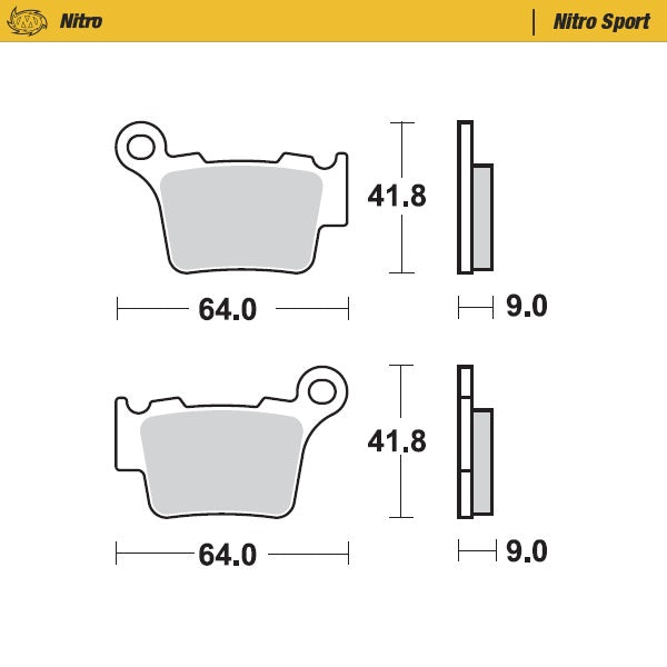 Moto-Master Nitro Sport 94422 Brake Pads