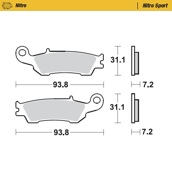Moto-Master Nitro Sport 94922 Brake Pads