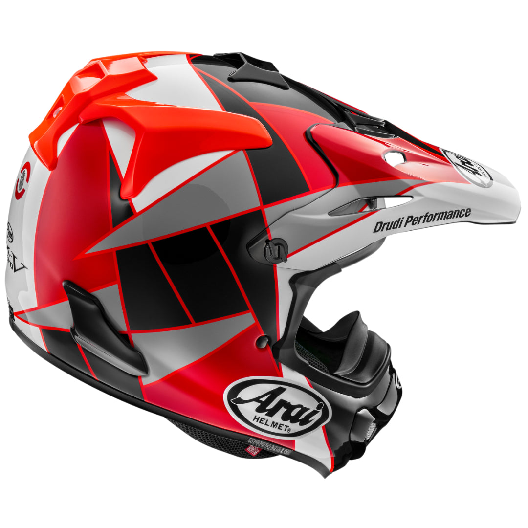 Arai MX-V Evo Peak MX Helmet Red