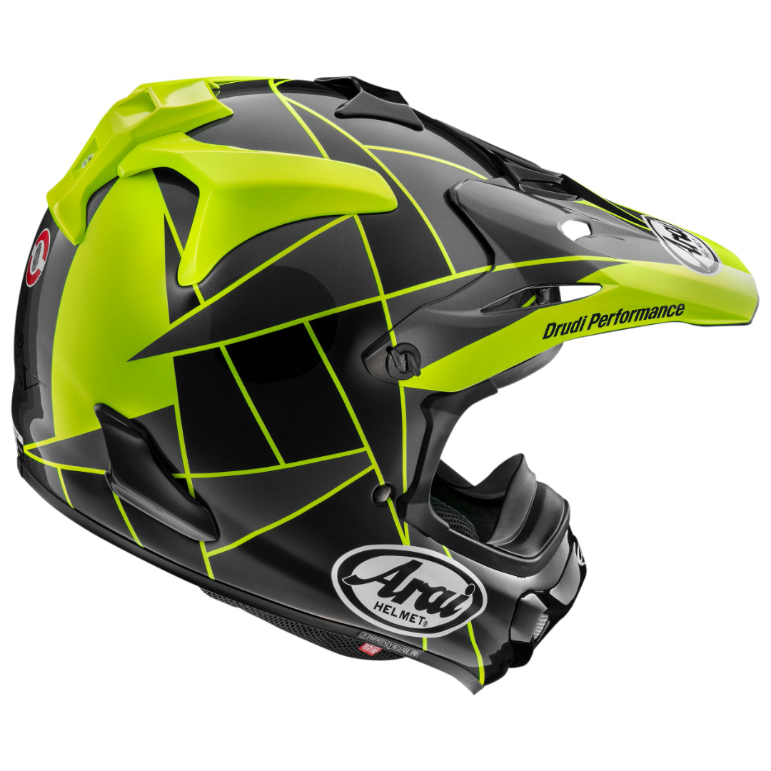 Arai MX-V Evo Peak MX Helmet Yellow