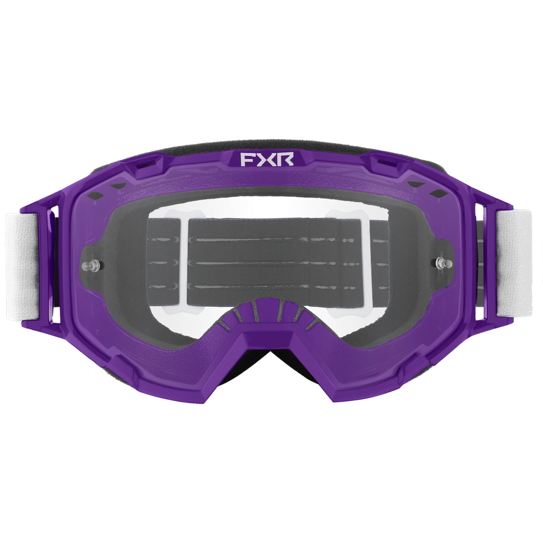 FXR Maverick Prime MX Goggle 2026 Purple/White/Black
