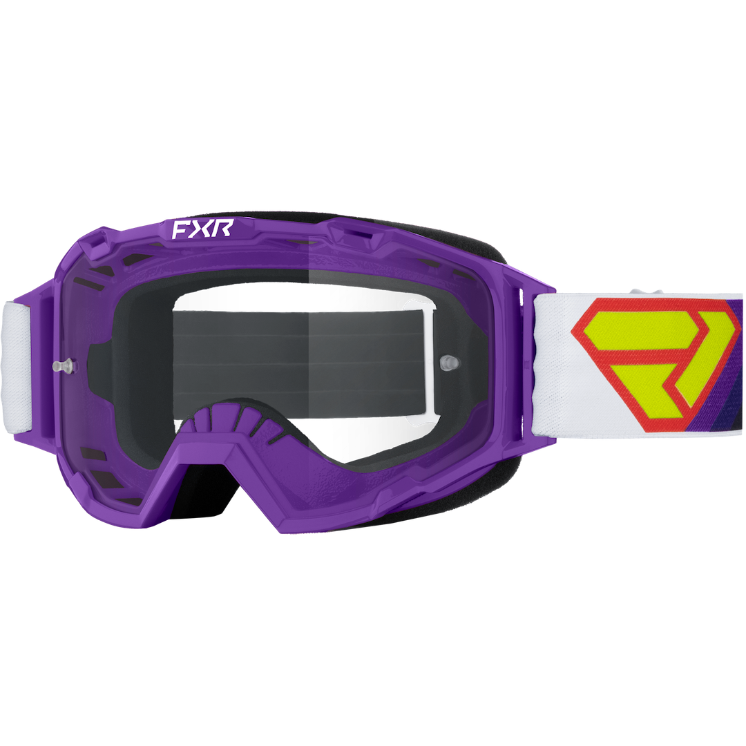 FXR Maverick Prime MX Goggle 2026 Purple/White/Black