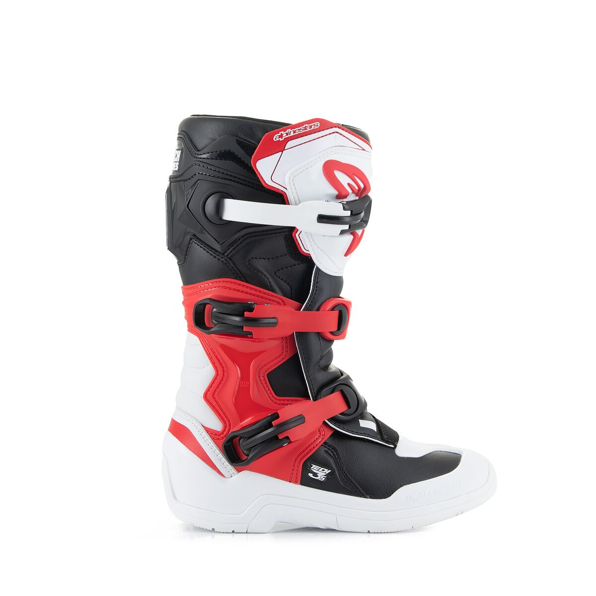 Alpinestars Tech 3s YOUTH Motocross Boots White/Black/Bright Red