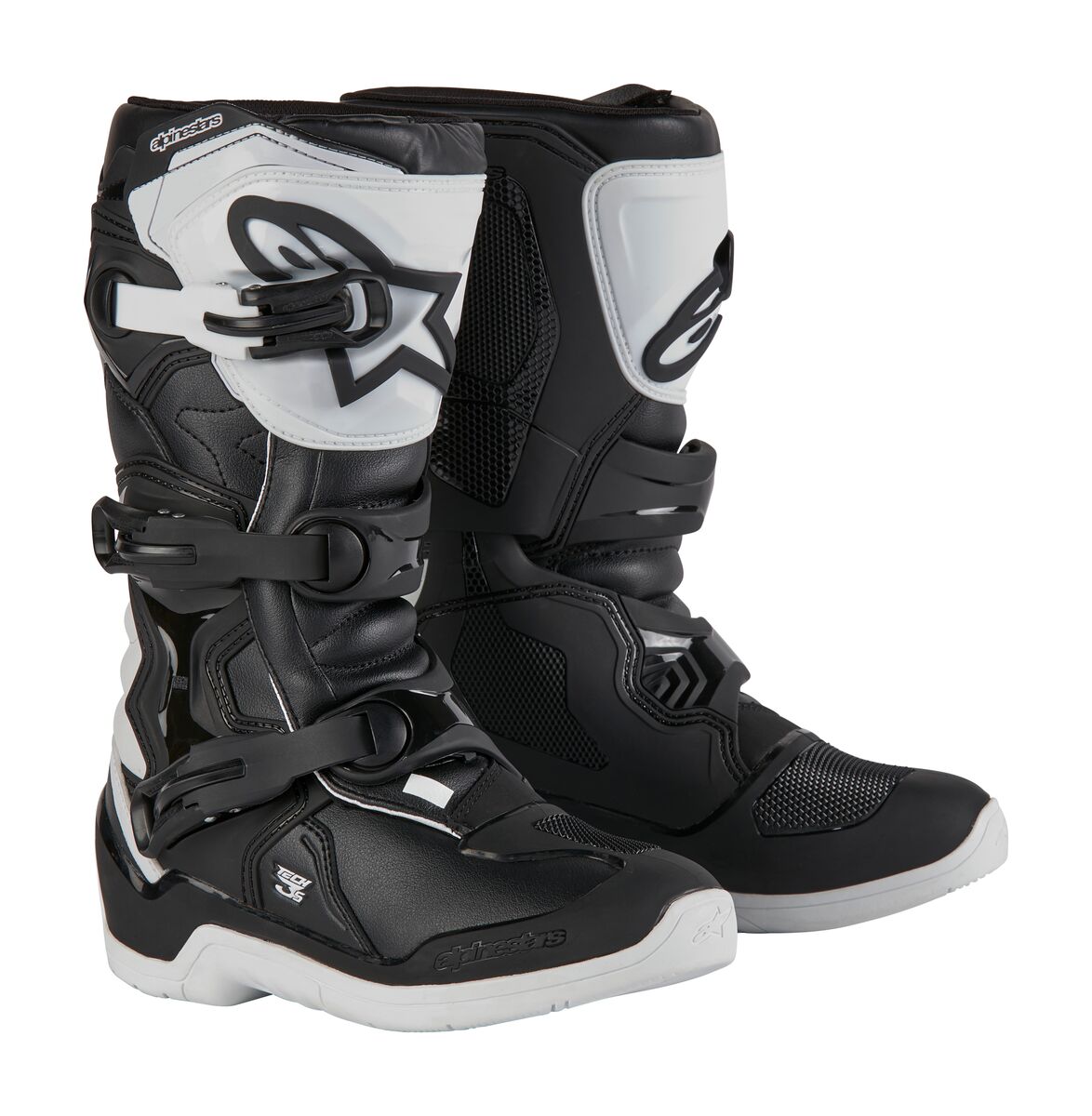 Alpinestars Tech 3s YOUTH Motocross Boots White/Black
