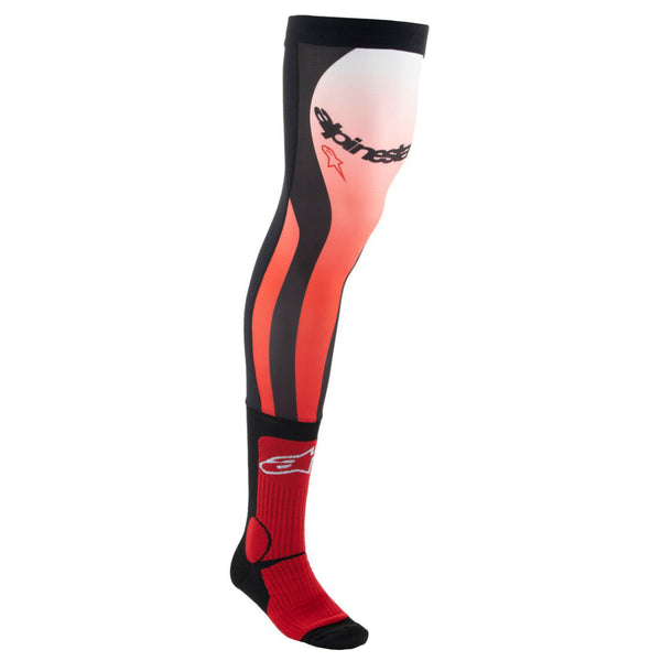 Alpinestars Knee Brace Socks Bright Red/White