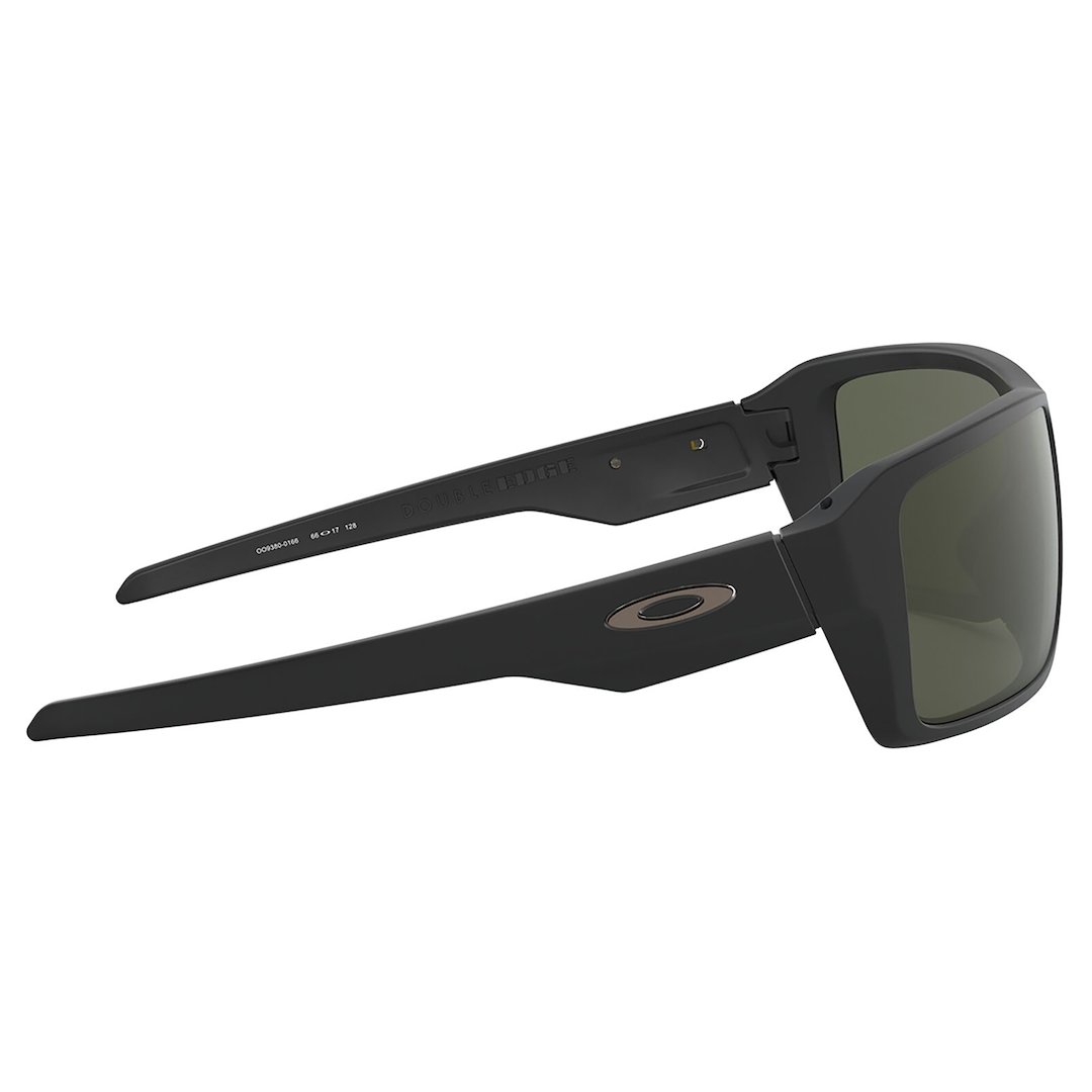 Oakley Double Edge Sunglasses Adult (Matte Black) Dark Grey Lens