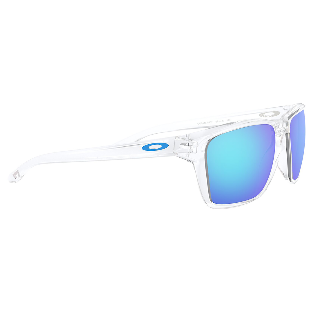 Oakley Sylas Sunglasses (Polished Clear) Prizm Sapphire Lens