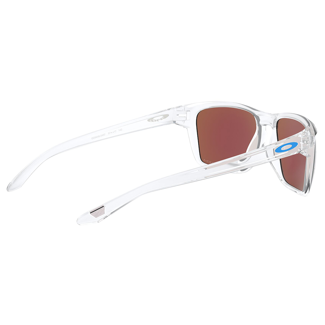 Oakley Sylas Sunglasses (Polished Clear) Prizm Sapphire Lens
