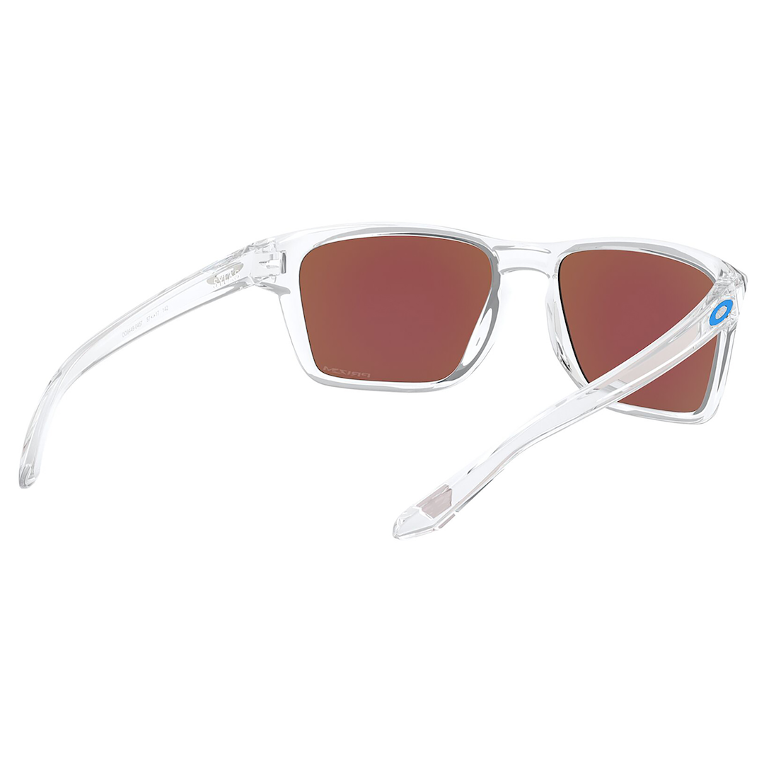 Oakley Sylas Sunglasses (Polished Clear) Prizm Sapphire Lens