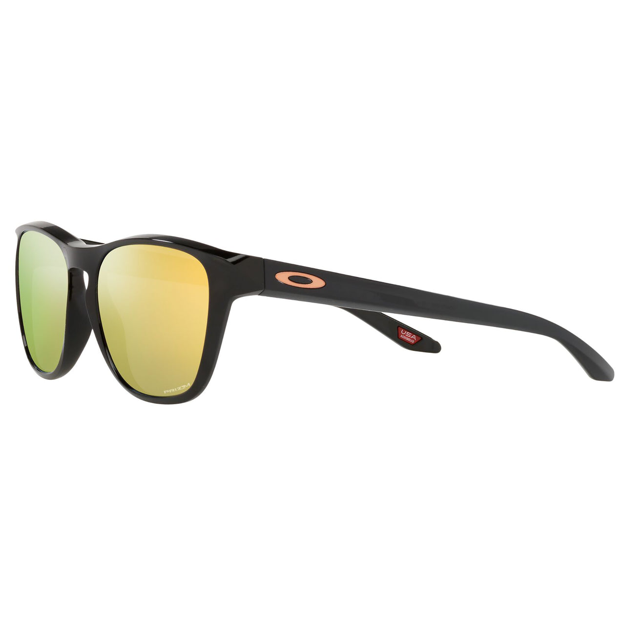 Oakley Manorburn Sunglasses (Polished Black) Prizm Rose Gold Lens