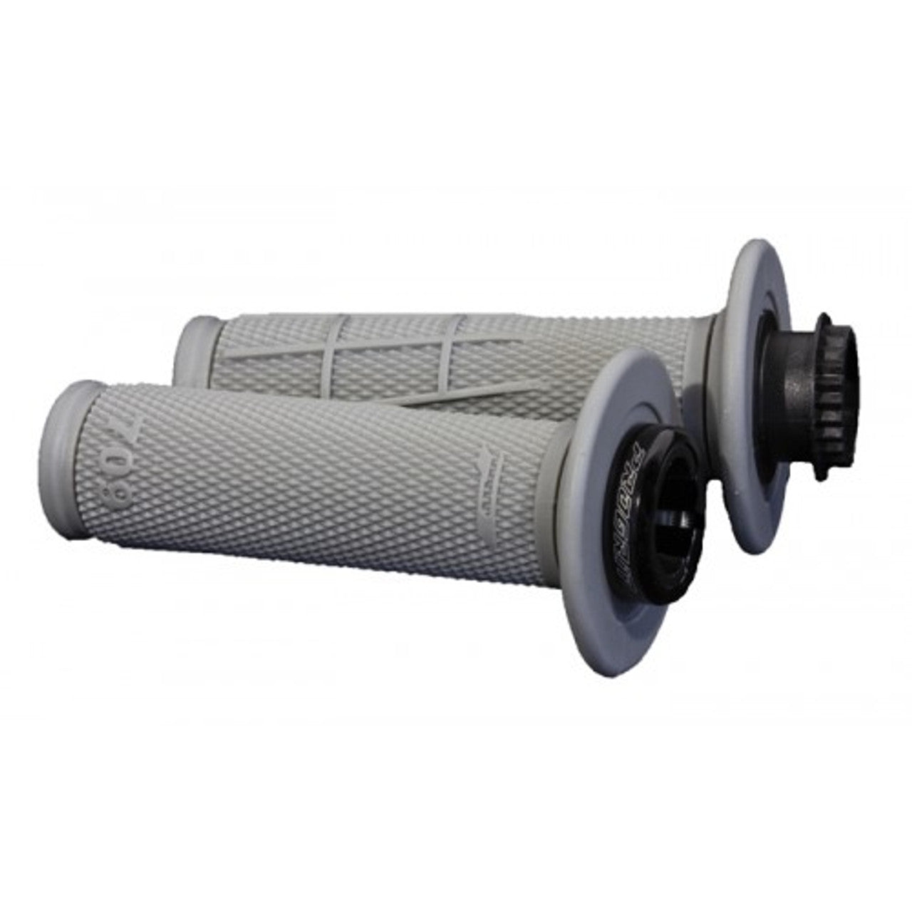 Pro Grip 709 Dual Density Full Diamond Lock On MX Grips Grey
