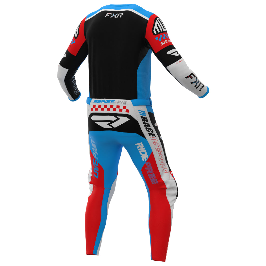 FXR Podium Gladiator 2026.5 MX Kit Combo Cyan/Black/Red