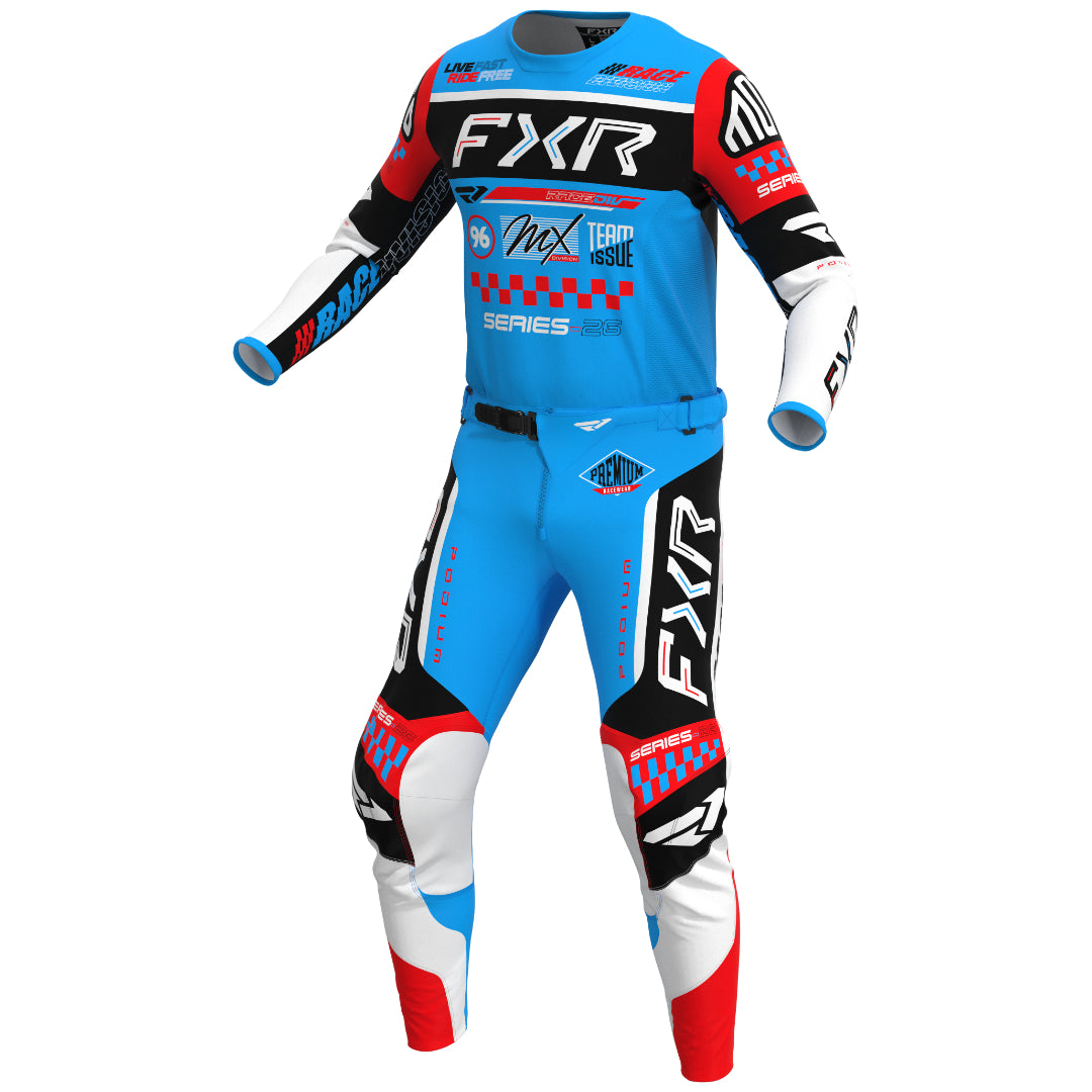 FXR Podium Gladiator 2026.5 MX Kit Combo Cyan/Black/Red