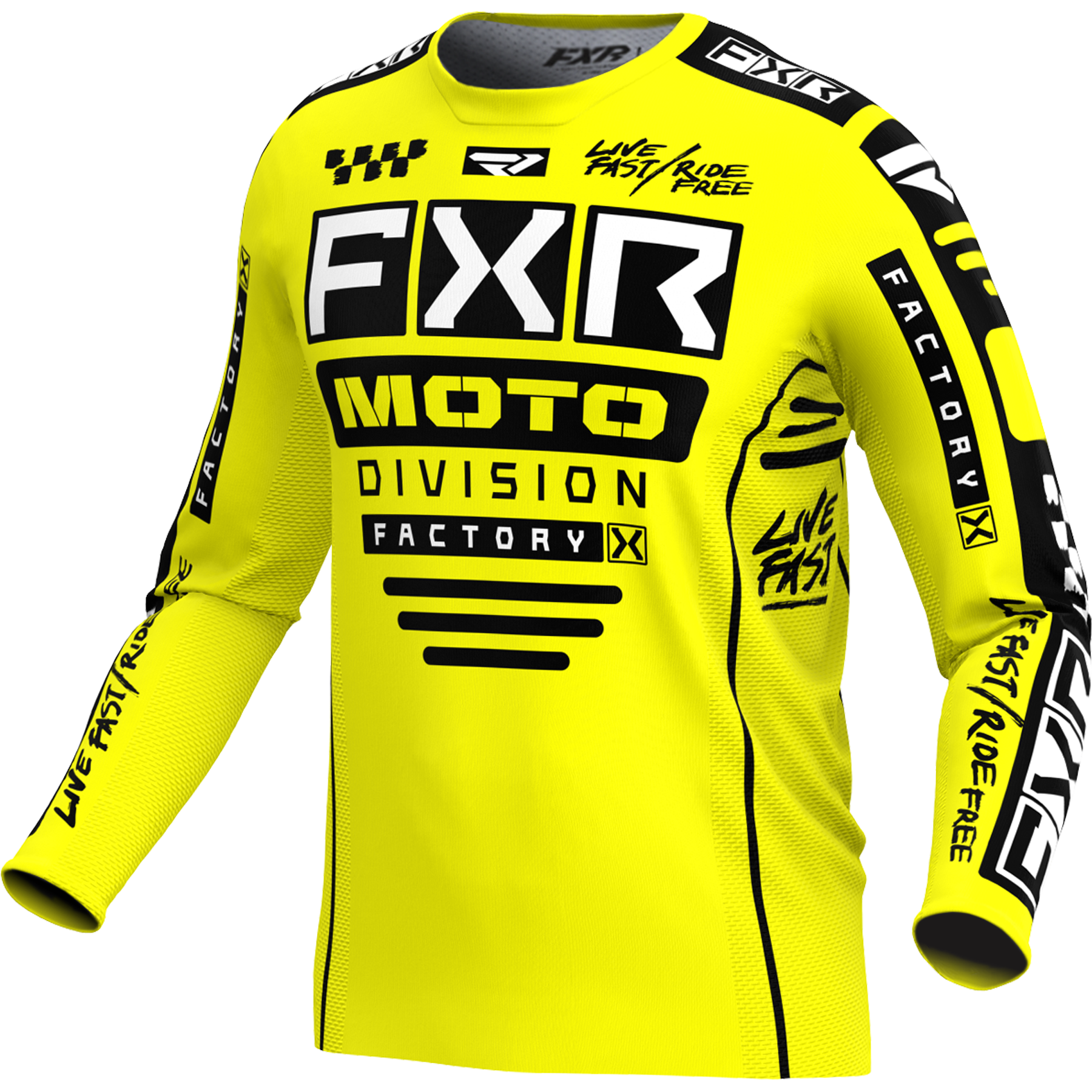 FXR Podium Gladiator MX Jersey 2024 Yellow/Black