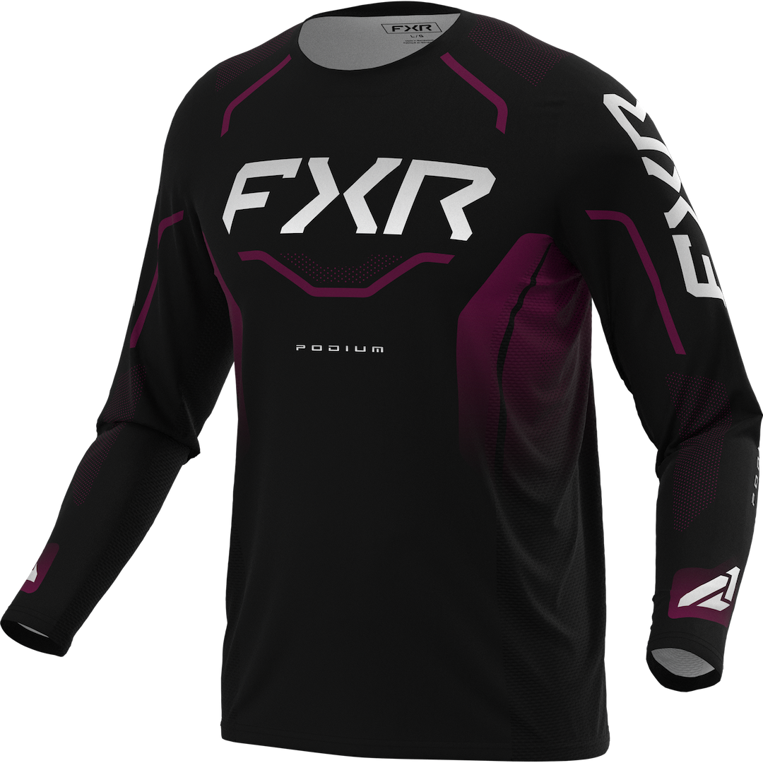 FXR Podium Relay MX Jersey 2027 Black/Plum