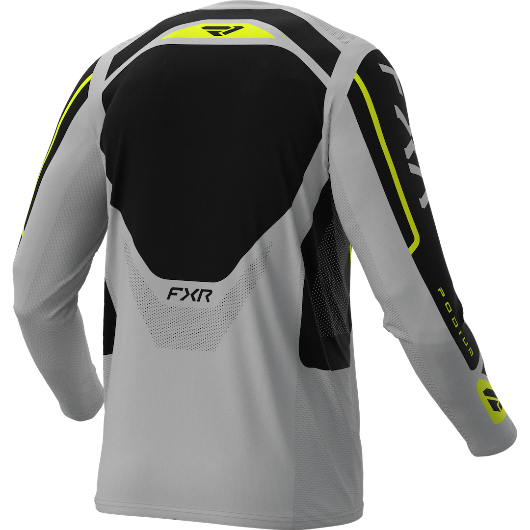 FXR Podium Relay MX Jersey 2027 Grey/Black/HiVis