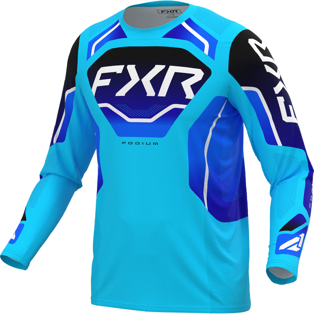 FXR Podium Relay MX Jersey 2027 Sky/Blue/Black