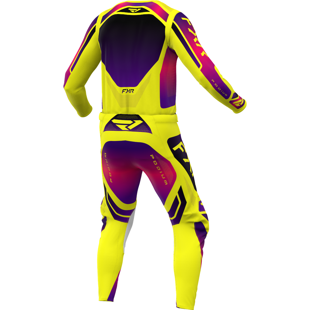 FXR Podium Relay 2026 MX Kit Combo Yellow/Razz/Black