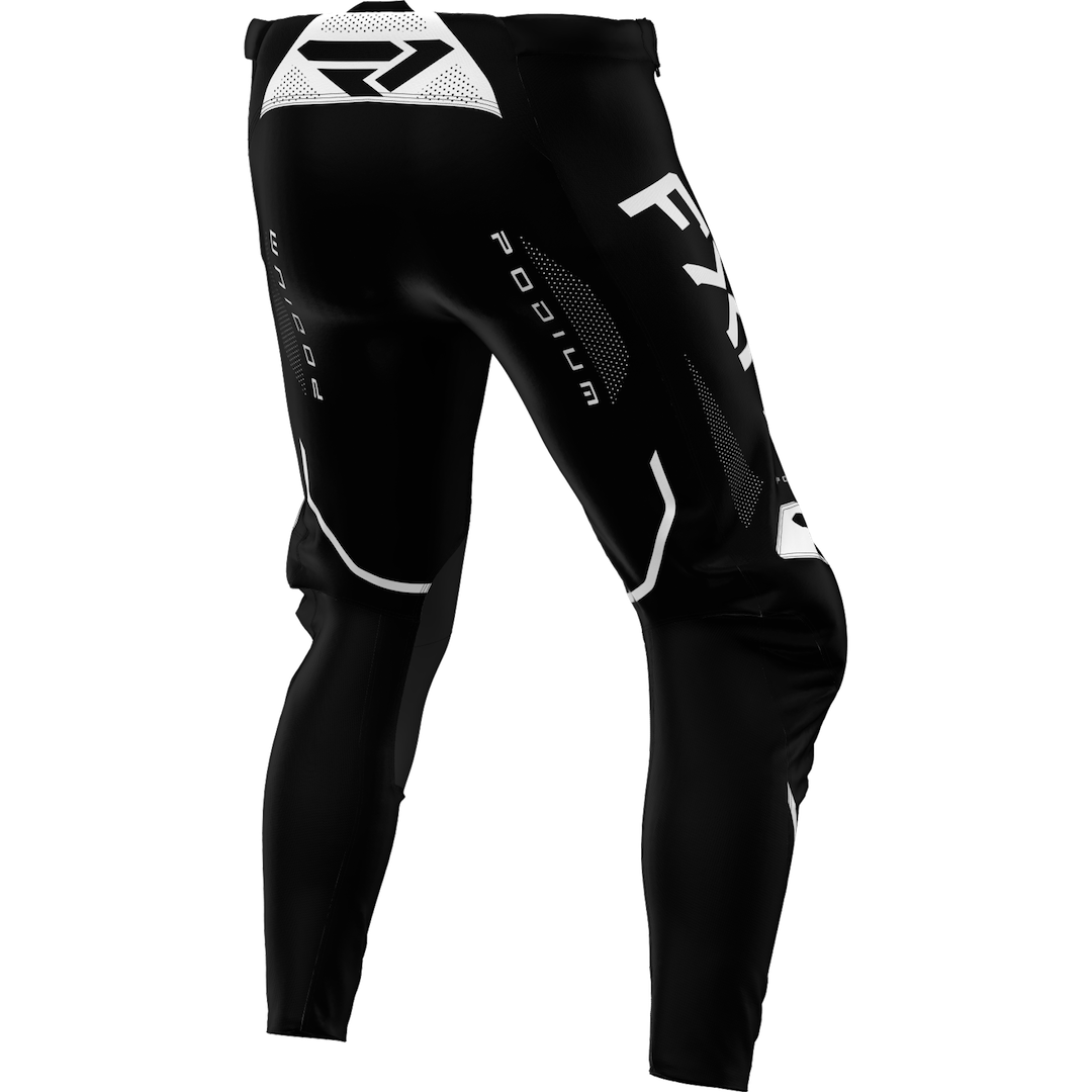 FXR YOUTH Podium Relay MX Pant 2026 Black/White