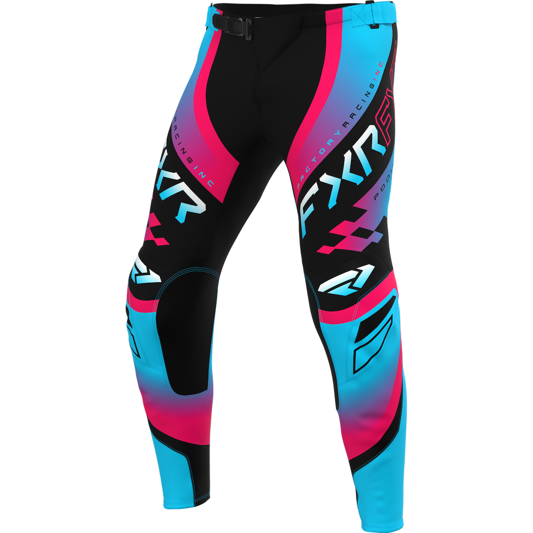 FXR Podium Swerve MX Pant 2027 Black/Razz/Sky