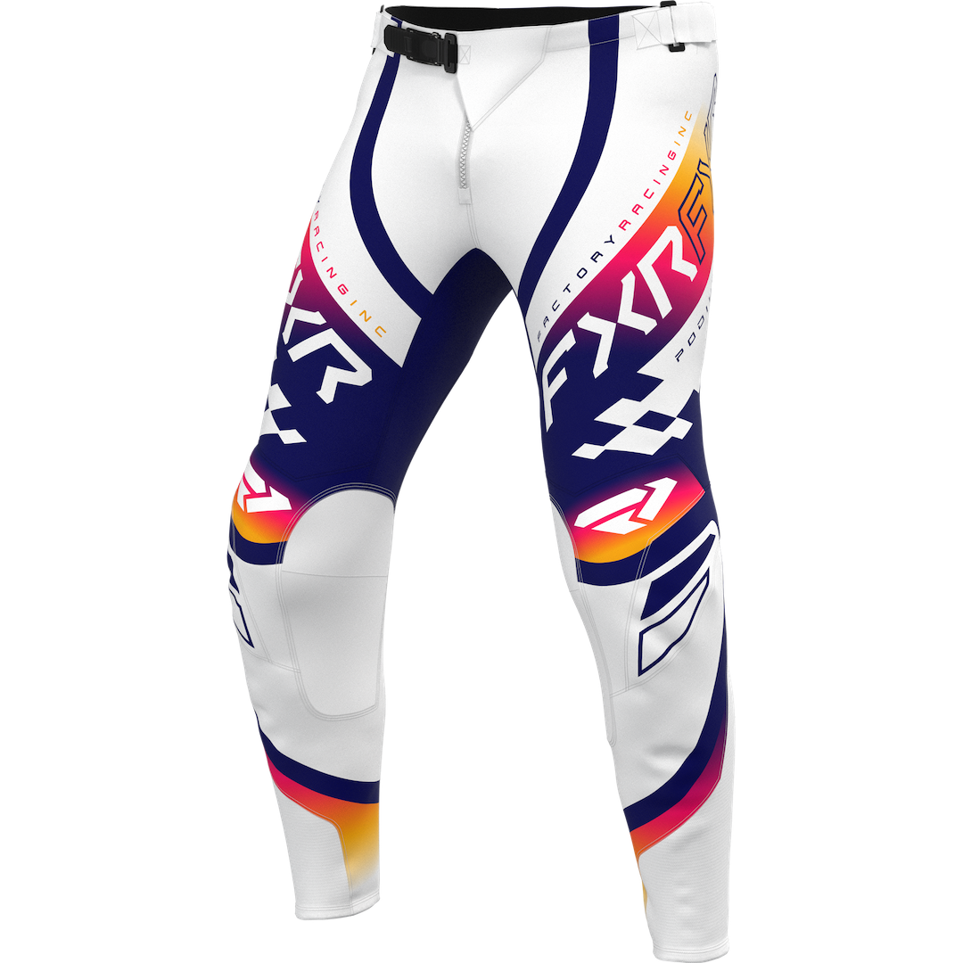 FXR Podium Swerve MX Pant 2027 White/Navy/Razz