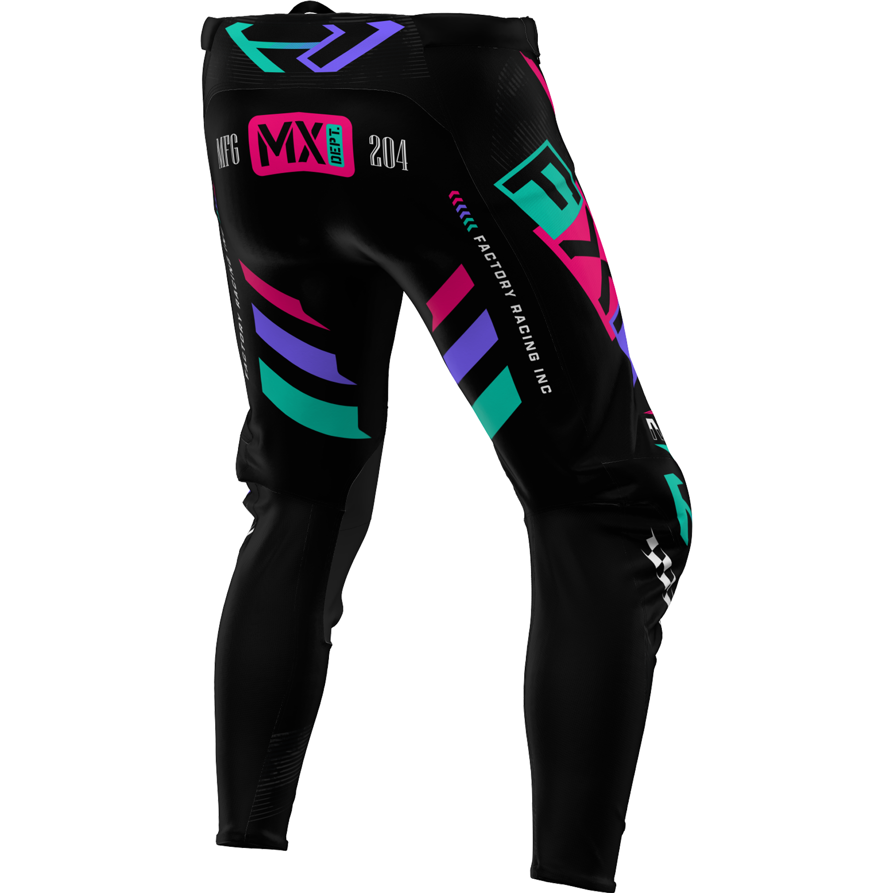 FXR Podium Gladiator MX Pant 2025.5 Black/Coral/Mint
