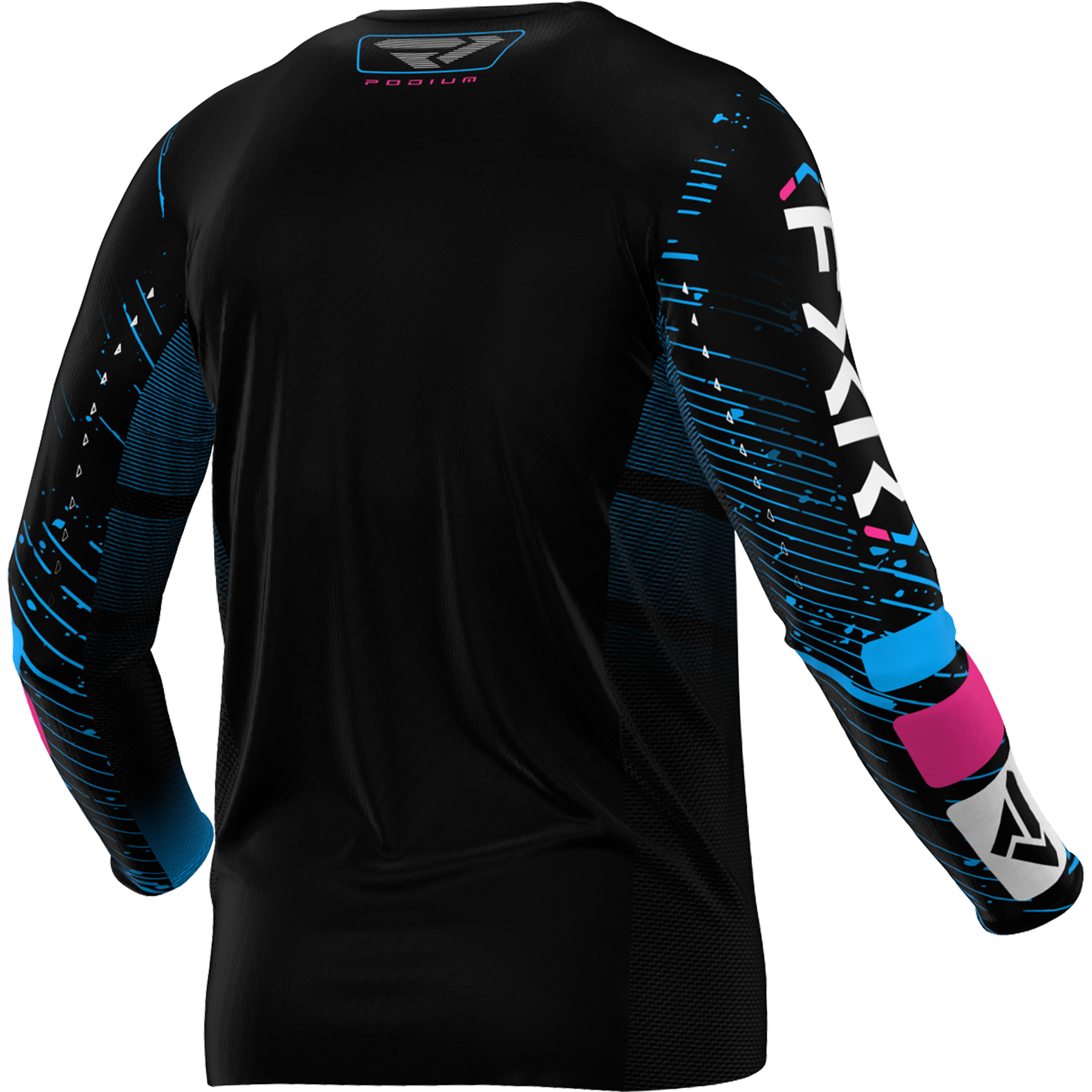 FXR Podium 2025 MX Kit Combo Black/Cyan/Pink