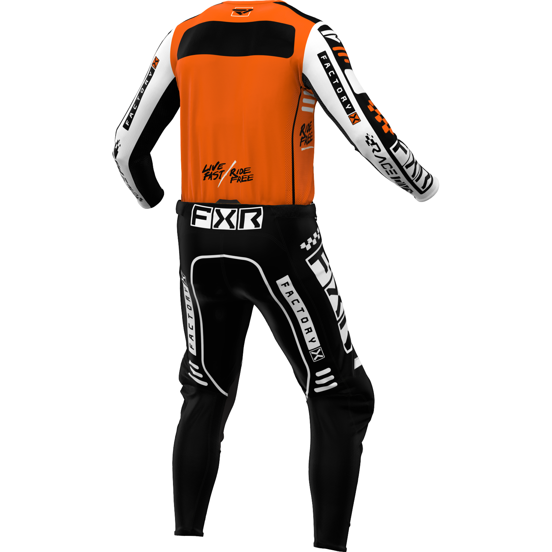 FXR Podium YOUTH 2024 MX Kit Combo Orange/Black