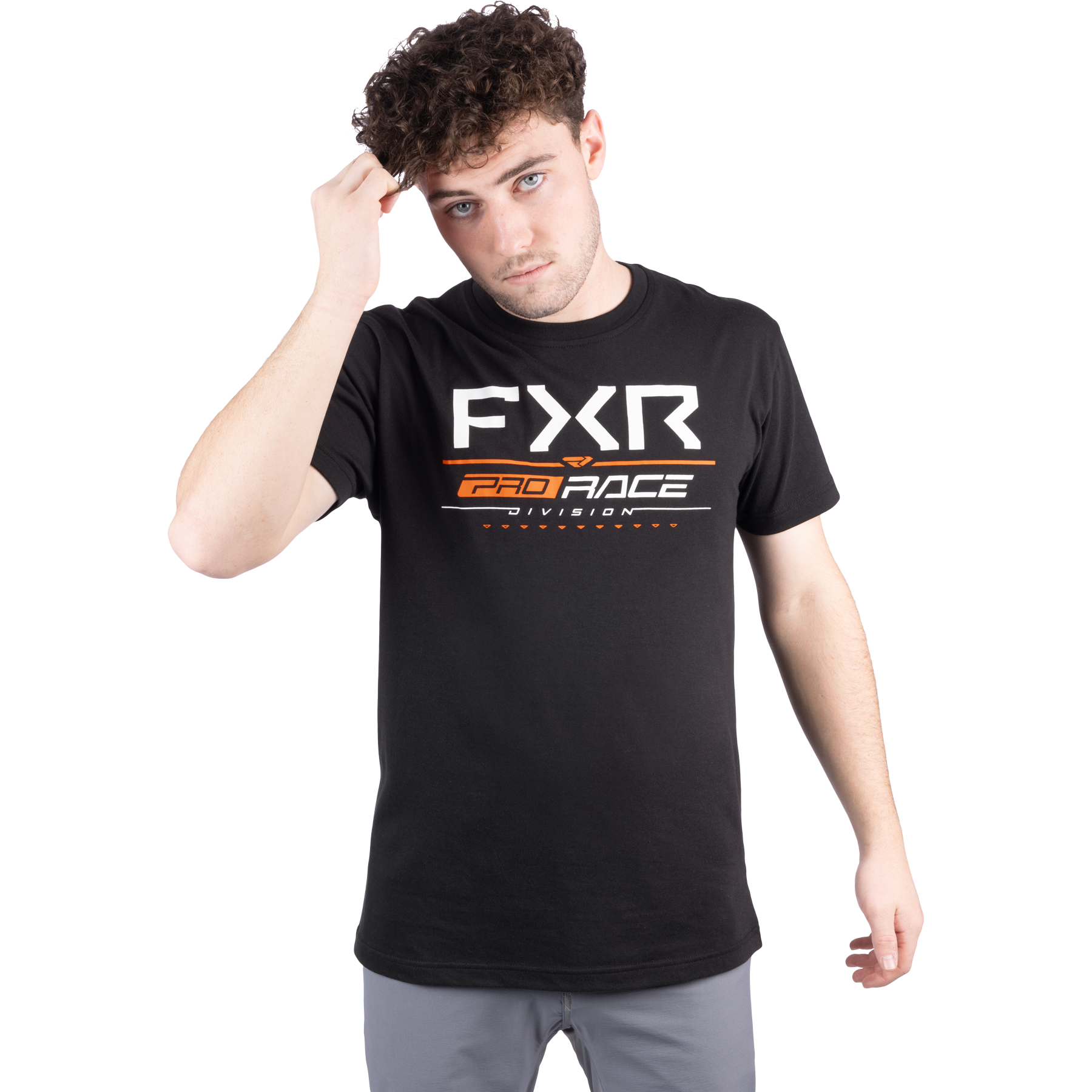 FXR Race Div Premium T-Shirt Black/Orange
