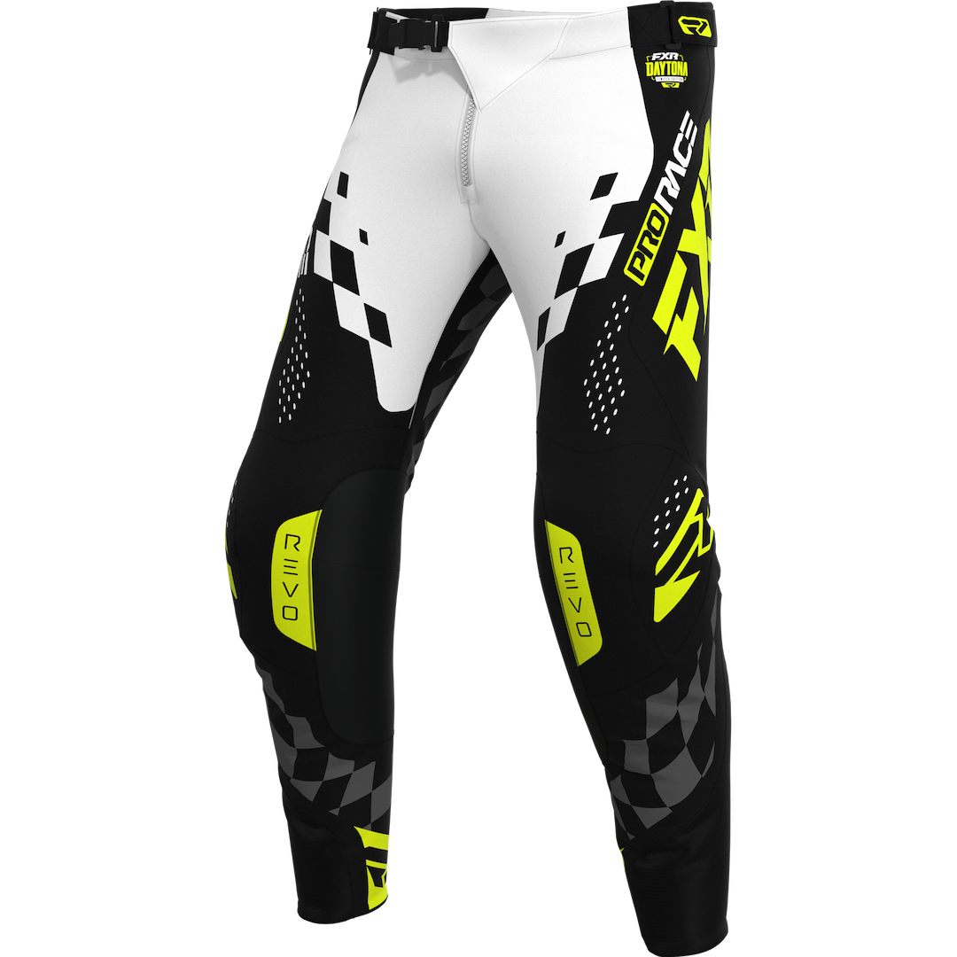 FXR Revo Daytona MX Pant 2026.5 Black/White/HiVis