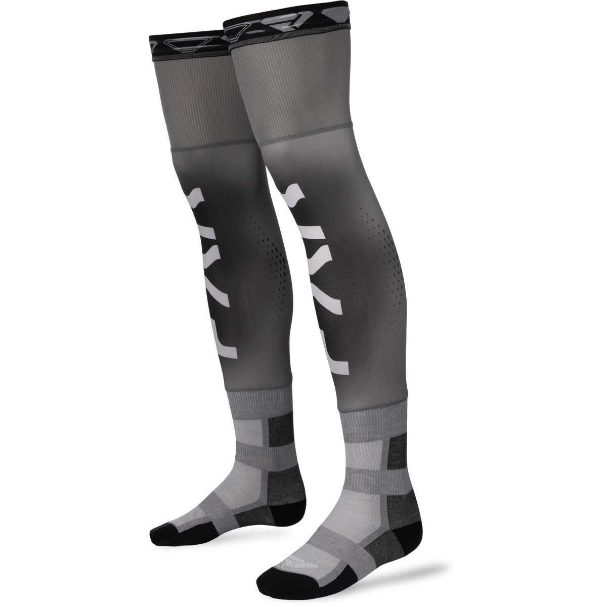 FXR Knee Brace Riding Sock AIR 2027 Charcoal/Grey
