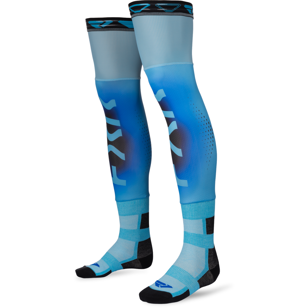 FXR Knee Brace Riding Sock AIR 2027 Sky/Black
