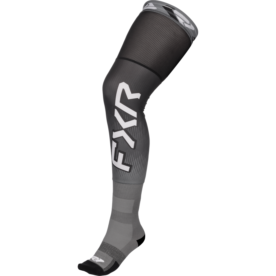 FXR Riding Knee Brace MX Socks 2026 Black/White
