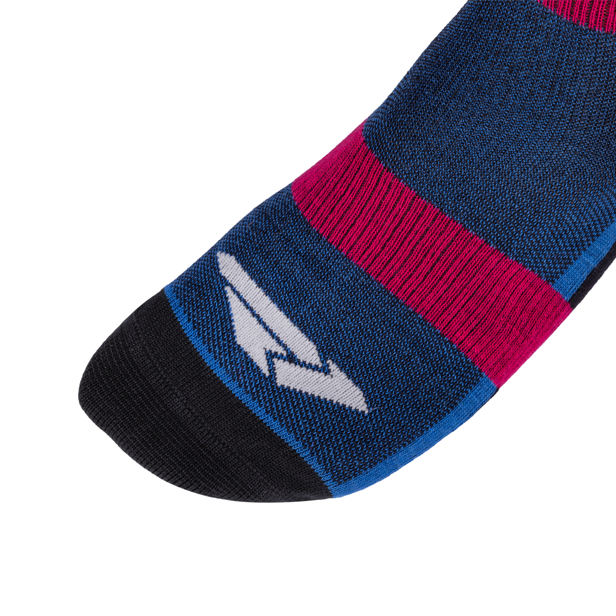 FXR Knee Brace Riding Sock 2027 Blue/Black/Razz
