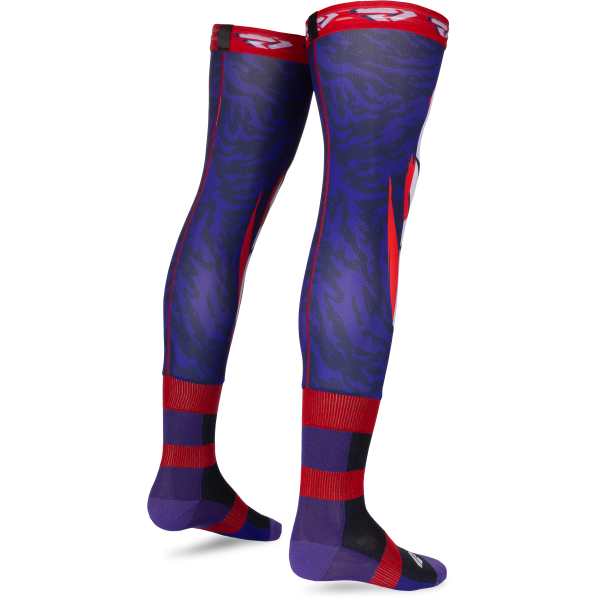 FXR Knee Brace Riding Sock 2027 Navy/Purple/Nuke