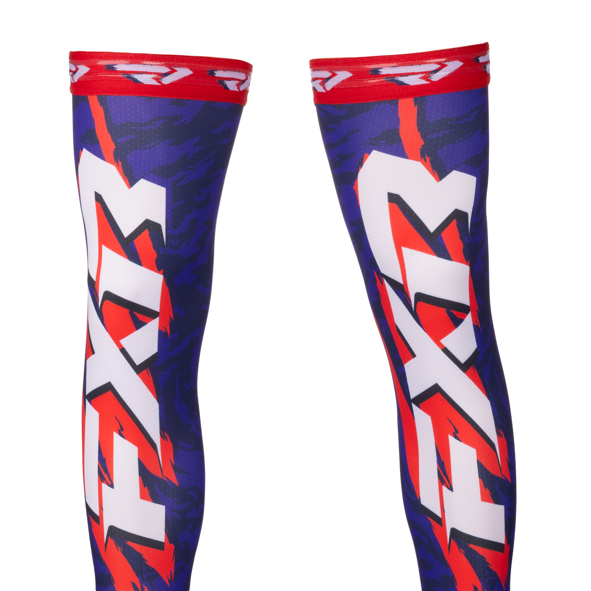 FXR Knee Brace Riding Sock 2027 Navy/Purple/Nuke